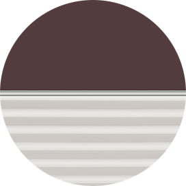 4559-1016 - Dark brown / white